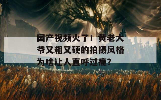 国产视频火了！黄老大爷又粗又硬的拍摄风格为啥让人直呼过瘾？