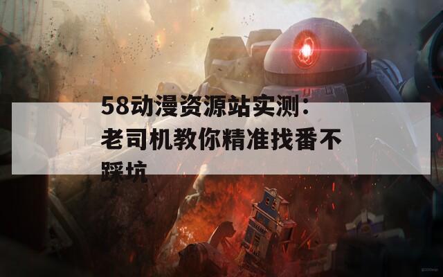 58动漫资源站实测：老司机教你精准找番不踩坑